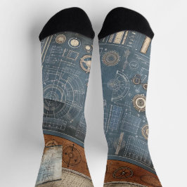 Design des Blueprints - Dekor des Architekten Socken