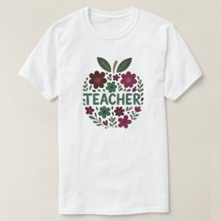 Design des Blumenapplikators T-Shirt