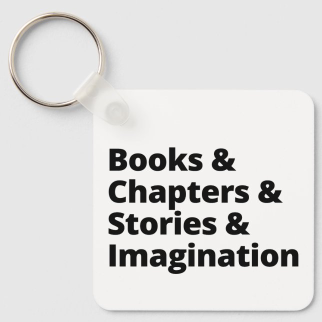 Design des Buchverlaufs Schlüsselanhänger (Vorderseite)