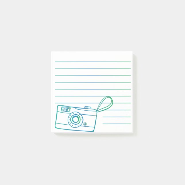 Design des Camera-Fotos Post-it Klebezettel (Vorderseite)