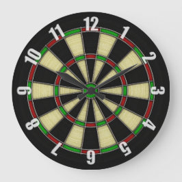 Design des Classic Dart Board Große Wanduhr