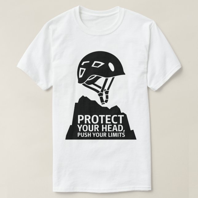 Design des Climberschutzhelms | Erlebnissport T-Shirt (Design vorne)