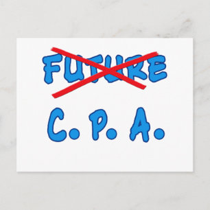 Design des CPA-Abschlusses für die Zukunft nicht m Ankündigungspostkarte