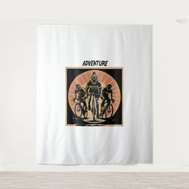 Design des Cycling Club Teams für Männer Wandteppich (Vorderseite)