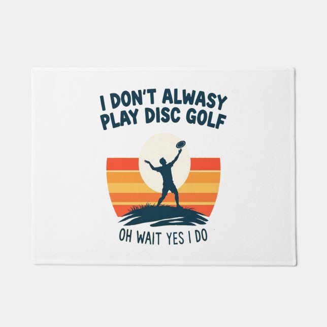 Design des Disk Golf Lover T - Shirt Fußmatte (Vorderseite)