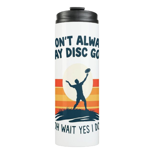 Design des Disk Golf Lover T - Shirt Thermosbecher (Vorderseite)