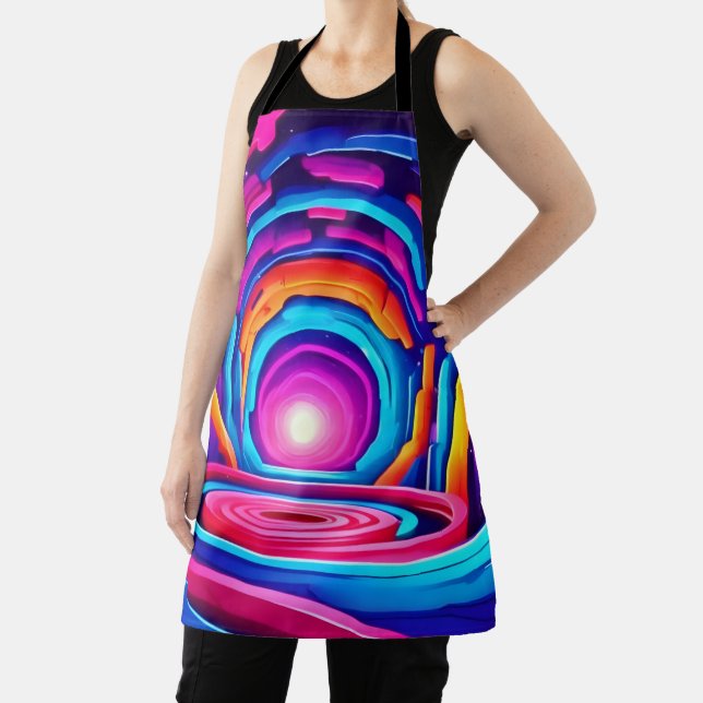 Design des dynamischen geometrischen Neon Art Tunn Schürze (InSitu)