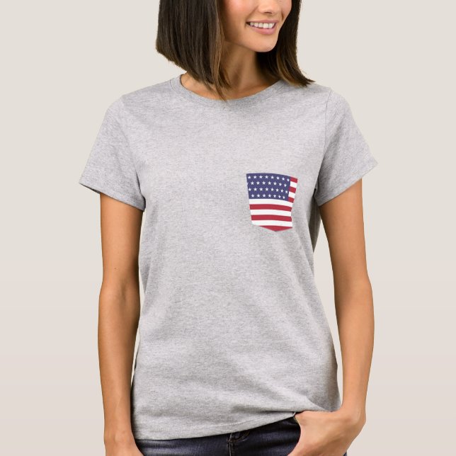 Design des Fake Pocket Shirts für die amerikanisch (Vorderseite)