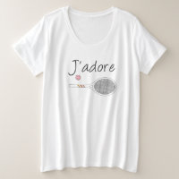 Design des französischen Chic J'adore Tennis Playe