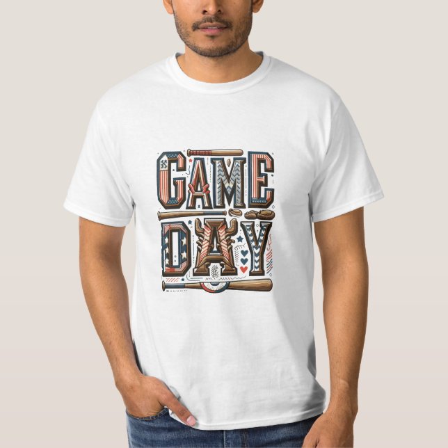 Design des "GAME DAY"-T - Shirt (Vorderseite)