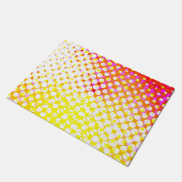 Design des gelb-rosa Musters Fußmatte