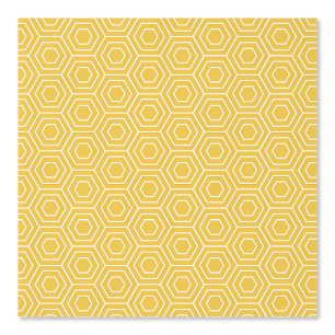 Design des gelben geometrischen Hexagon-Musters Tapete