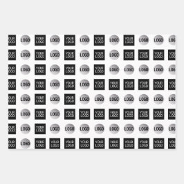 Design des geometrischen 2 Logo-Musters Geschenkpapier Set