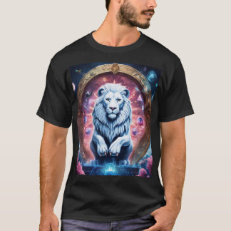 Design des geometrischen Holographic Lion-T - Shir T-Shirt