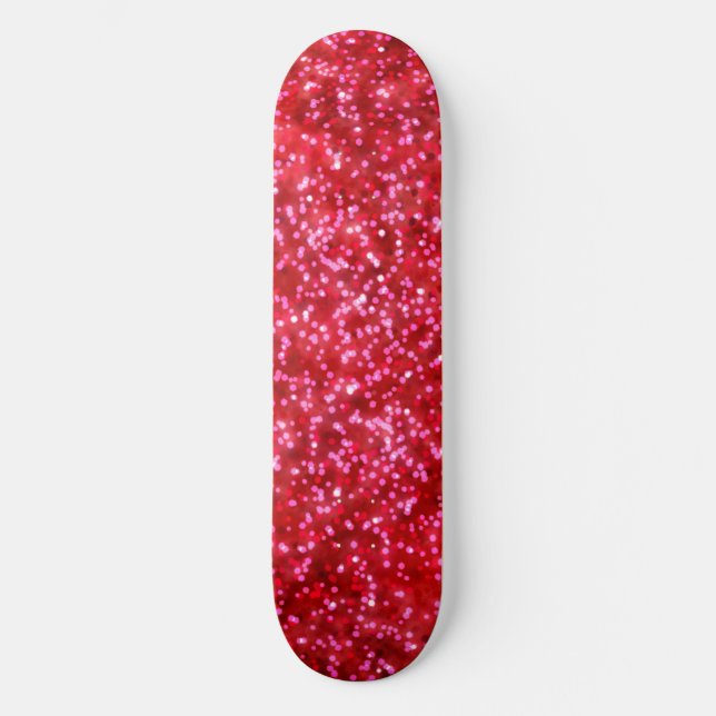 Design des Glitzer für hübsche, helle rote Imitate Skateboard (Vorderseite)