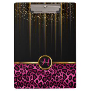 Design des goldfarbenen Glitzer Starlight und Brig Klemmbrett
