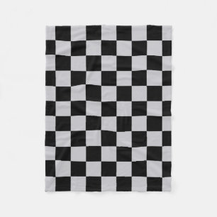 Design des grauen Schachbretts Fleecedecke