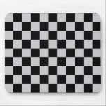 Design des grauen Schachbretts Mousepad<br><div class="desc">Design der grauen überprüften Oberfläche</div>