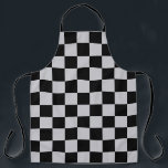 Design des grauen Schachbretts Schürze<br><div class="desc">Design der grauen überprüften Oberfläche</div>