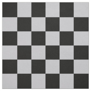 Design des grauen Schachbretts Stoff
