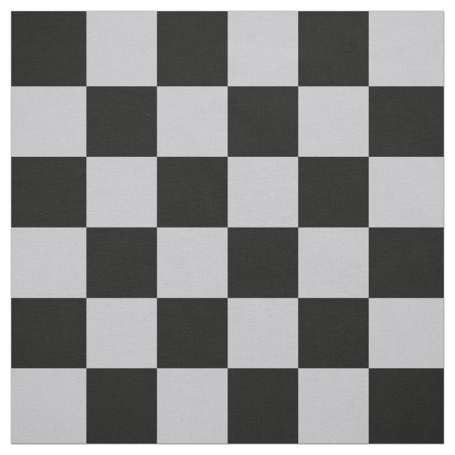 Design des grauen Schachbretts Stoff (Muster)