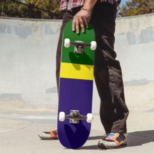 Design des grünen gelbblauen Blockes Skateboard