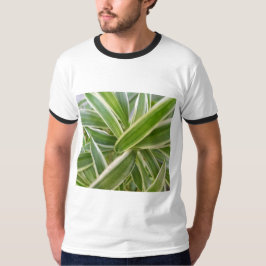 Design des grünen und weißen, schattigen Blumenbla T-Shirt