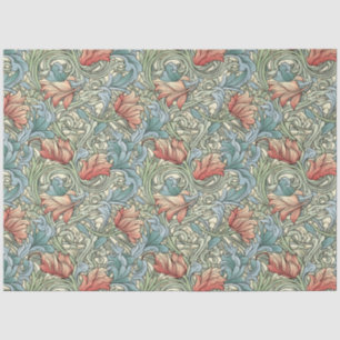 Design des Jugendstil-floralen Hintergrundbildes Seidenpapier