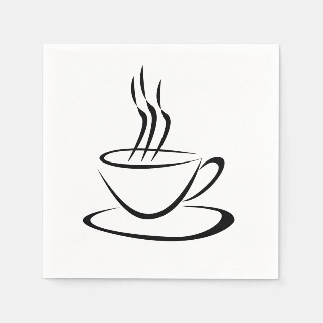 Design des Kaffeemaschins Serviette (Vorderseite)