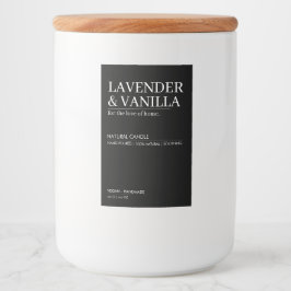 Design des Kerzenprodukts Lebensmitteletikett