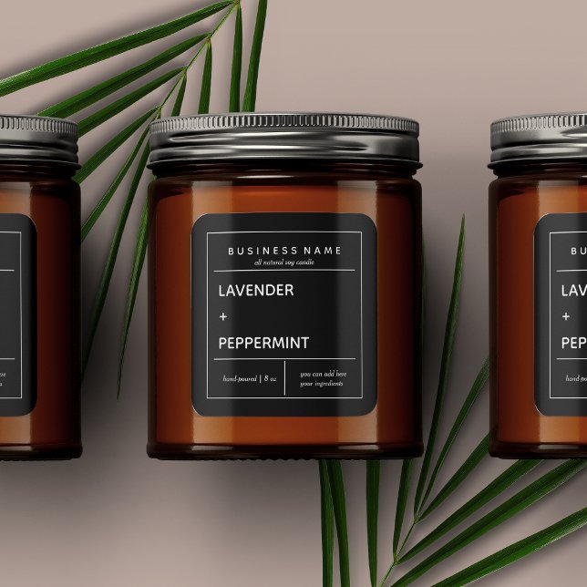 Design des Kerzenprodukts Quadratischer Aufkleber (Von Creator hochgeladen)