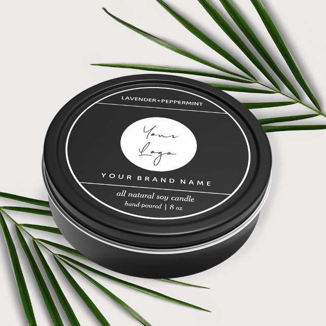 Design des Kerzenprodukts Runder Aufkleber (Von Creator hochgeladen)