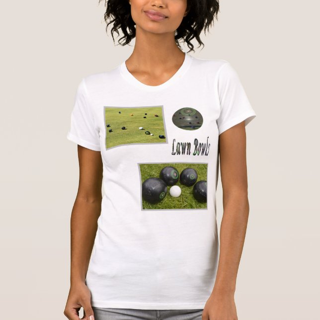 Design des Lawn Bowls-Spiels, T-Shirt (Vorderseite)