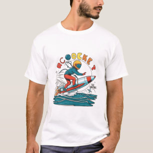 Design des Logos "Rocket Surfing" für T - Shirt/ H T-Shirt