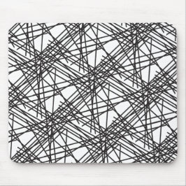 Design des Messeeffekts auf schwarzer Linie Mousepad