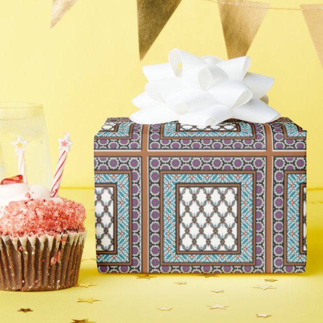 Design des mexikanischen Stars 2 Geschenkpapier (Geburtstagsparty)