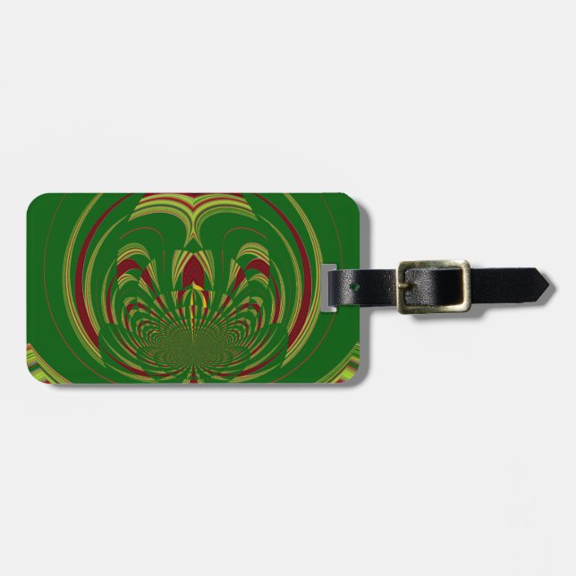 Design des Motif-Musters für afrikanische Ethnic G Gepäckanhänger (Vorderseite horizontal)