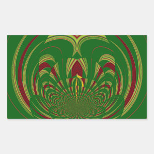 Design des Motif-Musters für afrikanische Ethnic G Rechteckiger Aufkleber