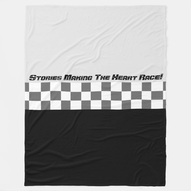 Design des Motorsports Fleecedecke (Vorderseite)