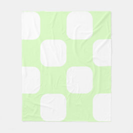 Design des Musters "Lime Green Pastel" und "White Fleecedecke