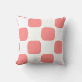 Design des Musters "Weiß und Rose" in Pastellfarbe Kissen