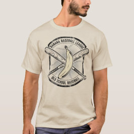 Design des Old School Banana Baseball Teams T-Shirt