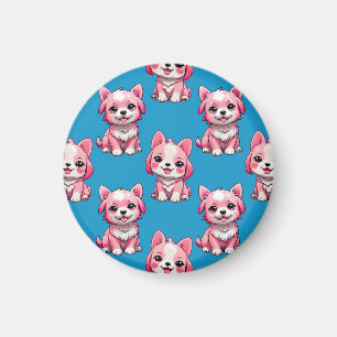 Design des Pink Puppy Docks - Blau Magnet
