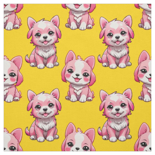 Design des Pink Puppy Docks - Gelb Stoff (Muster)