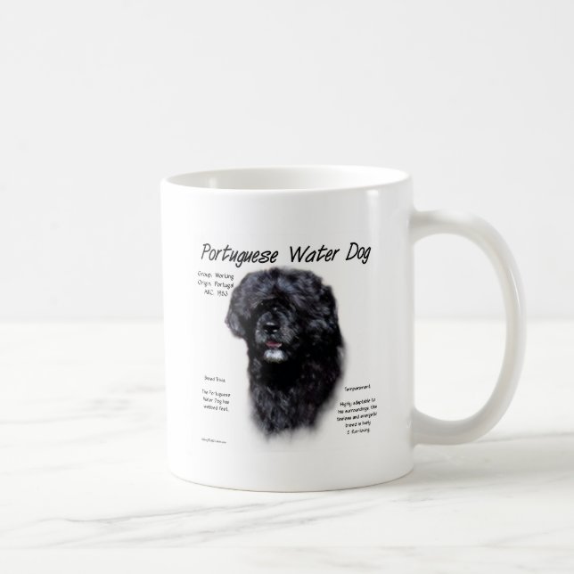 Design des portugiesischen Wasserhundes Kaffeetasse (Rechts)