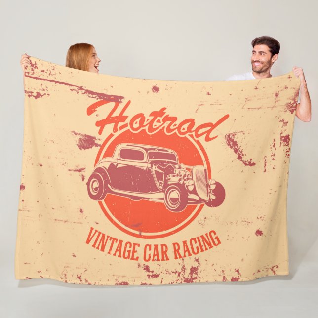 Design des Retro-Autos Fleecedecke (Beispiel)