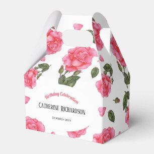 Design des rosa-rosa-Shabby Chic Geschenkschachtel