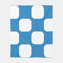 Design des Royal Pastel Blue & White Squirre Muste Fleecedecke