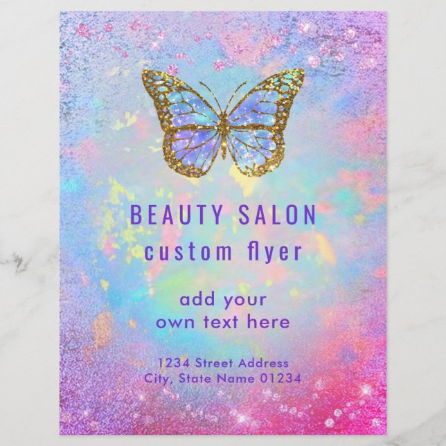 Design des Schmetterlinglogo Flyer (Vorne)