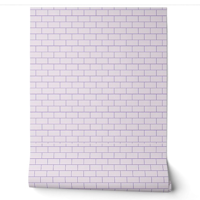 Design des Soft Lavender Brick Tapete (Abrollen)